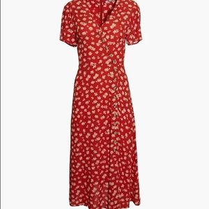 Madewell button front midi